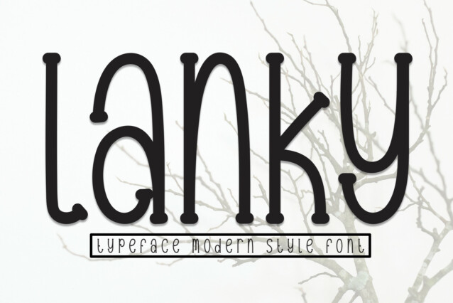 Lanky Display Font
