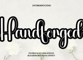 Handforged Script Font