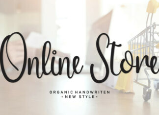 Online Store Script Font