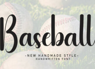 Baseball Script Typeface