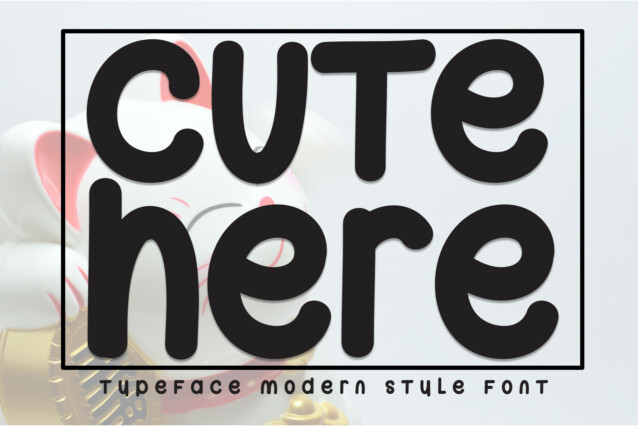 Cute Here Display Font