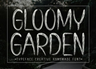 Gloomy Garden Display Font