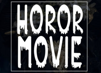 Horor Movie Script Font