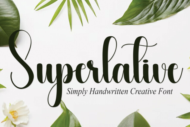 Superlative Script Font