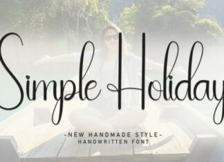 Simple Holiday Script Font