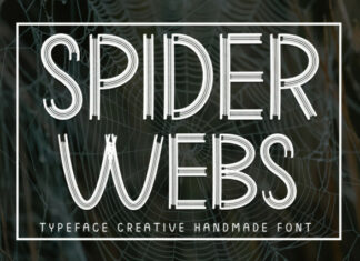 Spider Webs Display Font