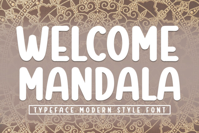 Welcome Mandala Display Font
