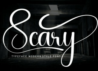 Scary Script Font