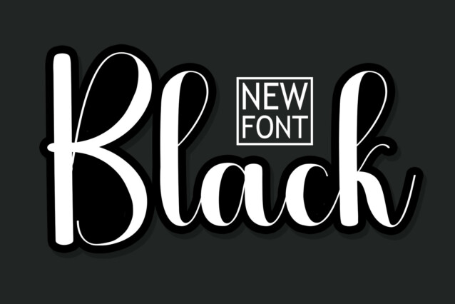 Black Script Typeface