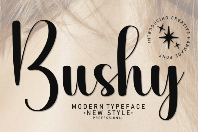 Bushy Script Font