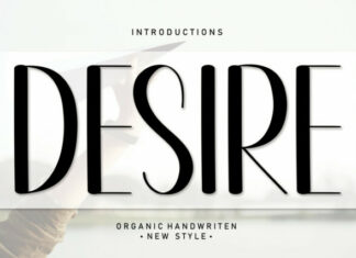 Desire Display Font