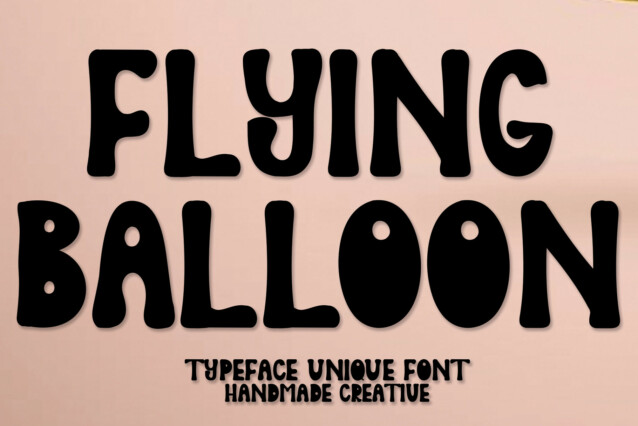 Flying Balloon Display Font