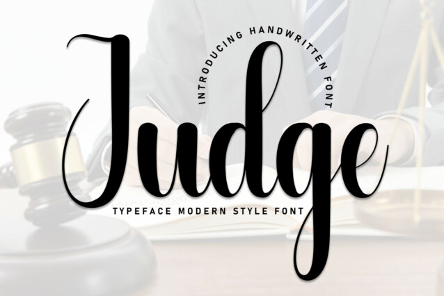 Judge Script Font