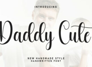 Daddy Cute Script Font