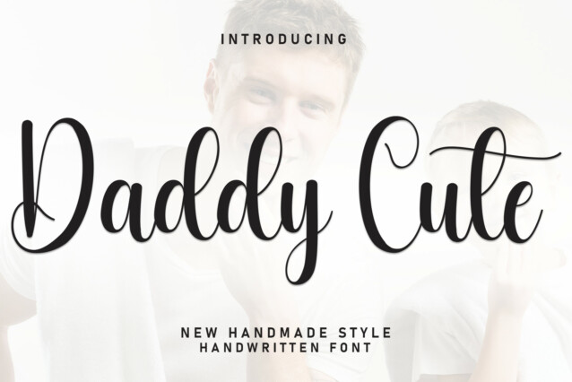 Daddy Cute Script Font