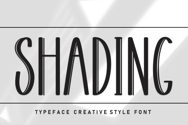 Shading Display Font