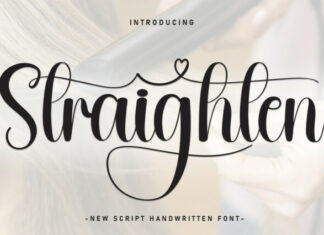 Straighten Script Font