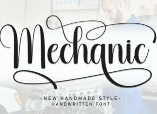 Mechanic Script Font