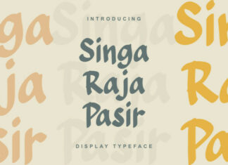 Singa Raja Pasir Font