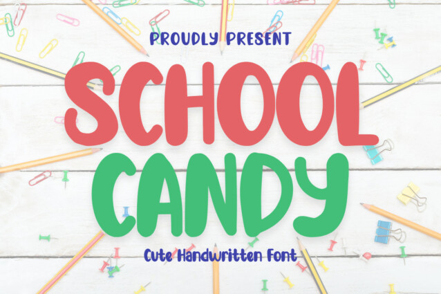 School Candy Display Font