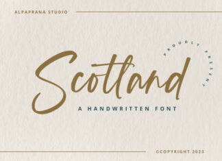 Scotland Script Font