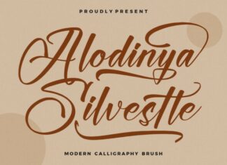 Alodinya Silvestte Script Font