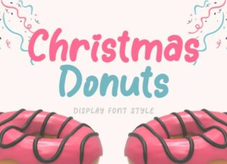 Christmas Donuts Font