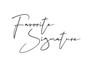 Favorite Signature Font