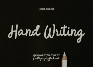 Hand Writing Font