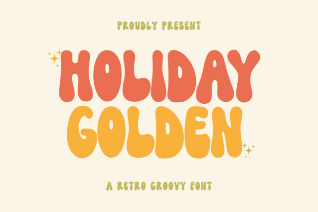 Holiday Golden Display Font