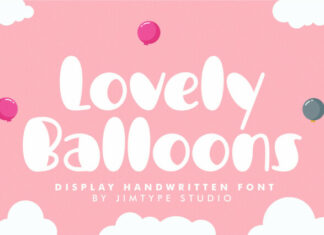 Lovely Balloons Display Font