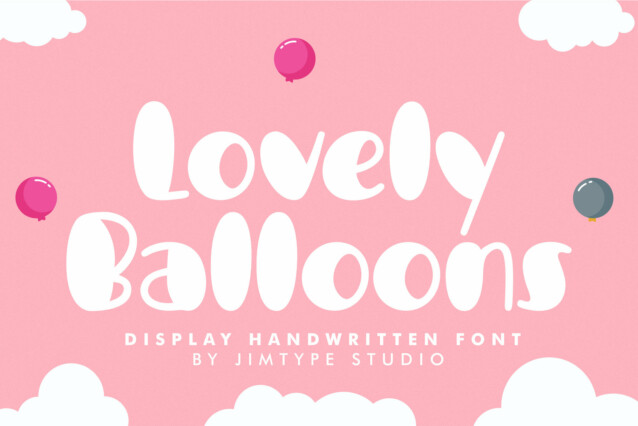 Lovely Balloons Display Font