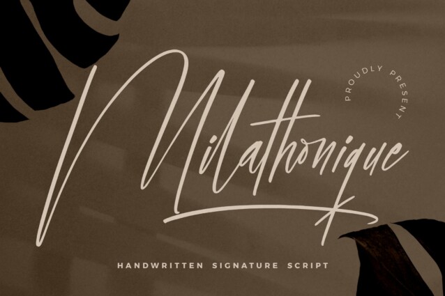 Milathonique Script Font