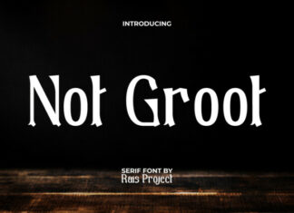 Not Groot Font