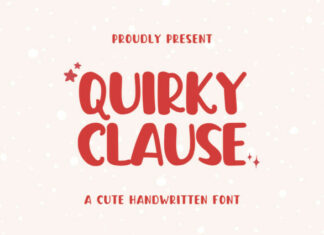 Quirky Clause Display Font