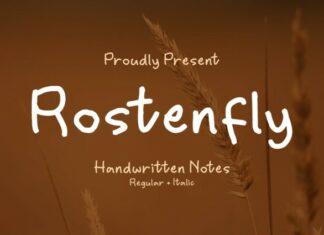 Rostenfly Font