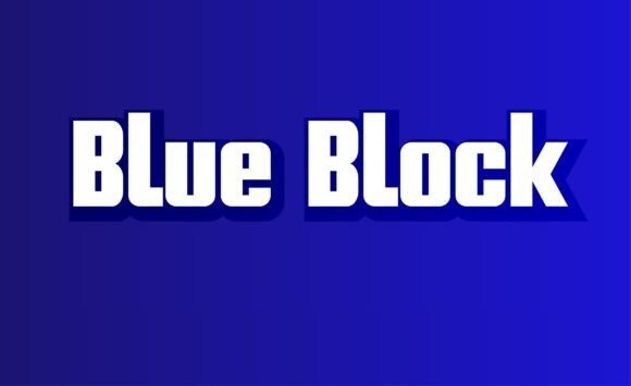 Blue Block Font Download Free Font 