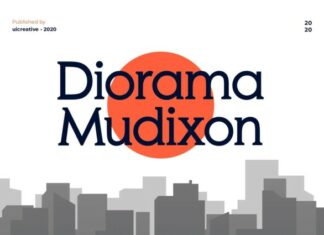 Diorama Mudixon Font