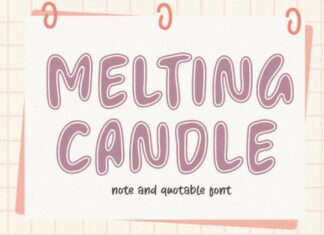 Melting Candle Font
