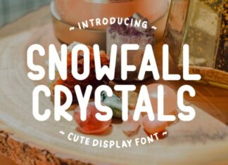 Snowfall Crystals Font