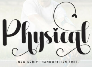 Physical Script Font