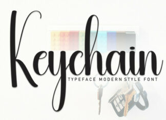Keychain Script Typeface