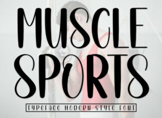 Muscle Sports Display Font
