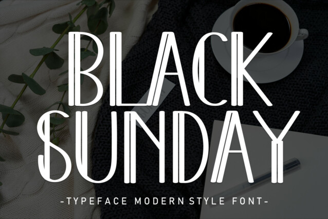 Black Sunday Display Font
