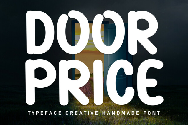Door Price Display Font