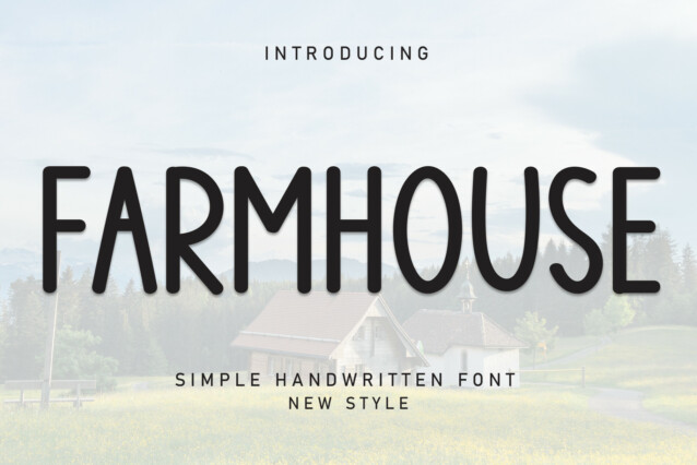 Farmhouse Display Font