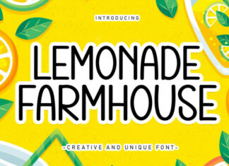 Lemonade Farmhouse Display Font