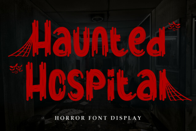 Haunted Hospital Display Font