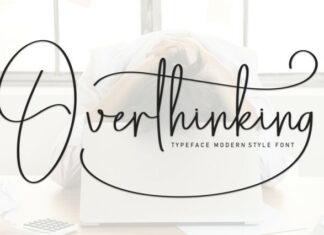 Overthinking Script Font