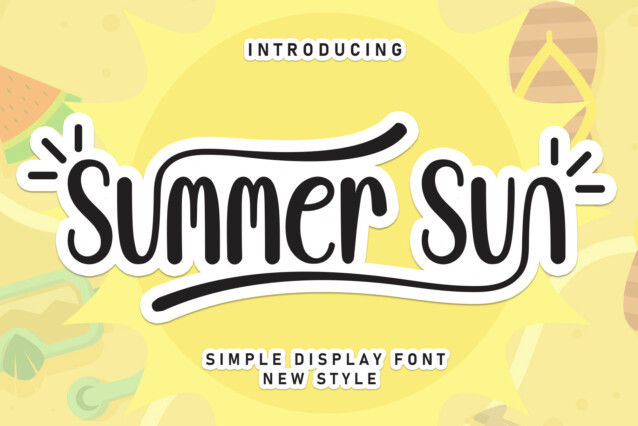Summer Sun Display Font - Download Free Font